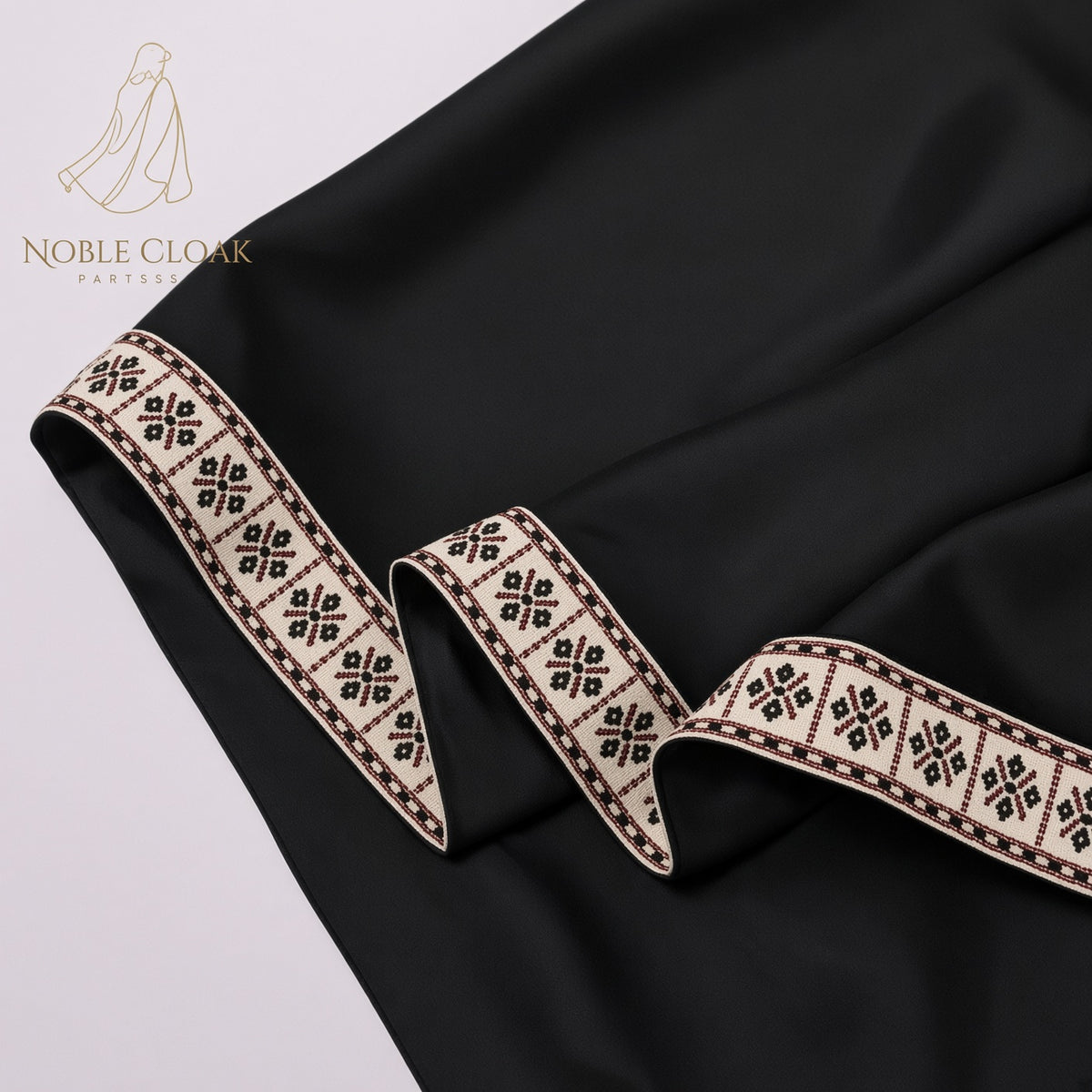 Black Medieval Half Shoulder Cape | Short LARP Cape for Cosplay & Renaissance Fairs