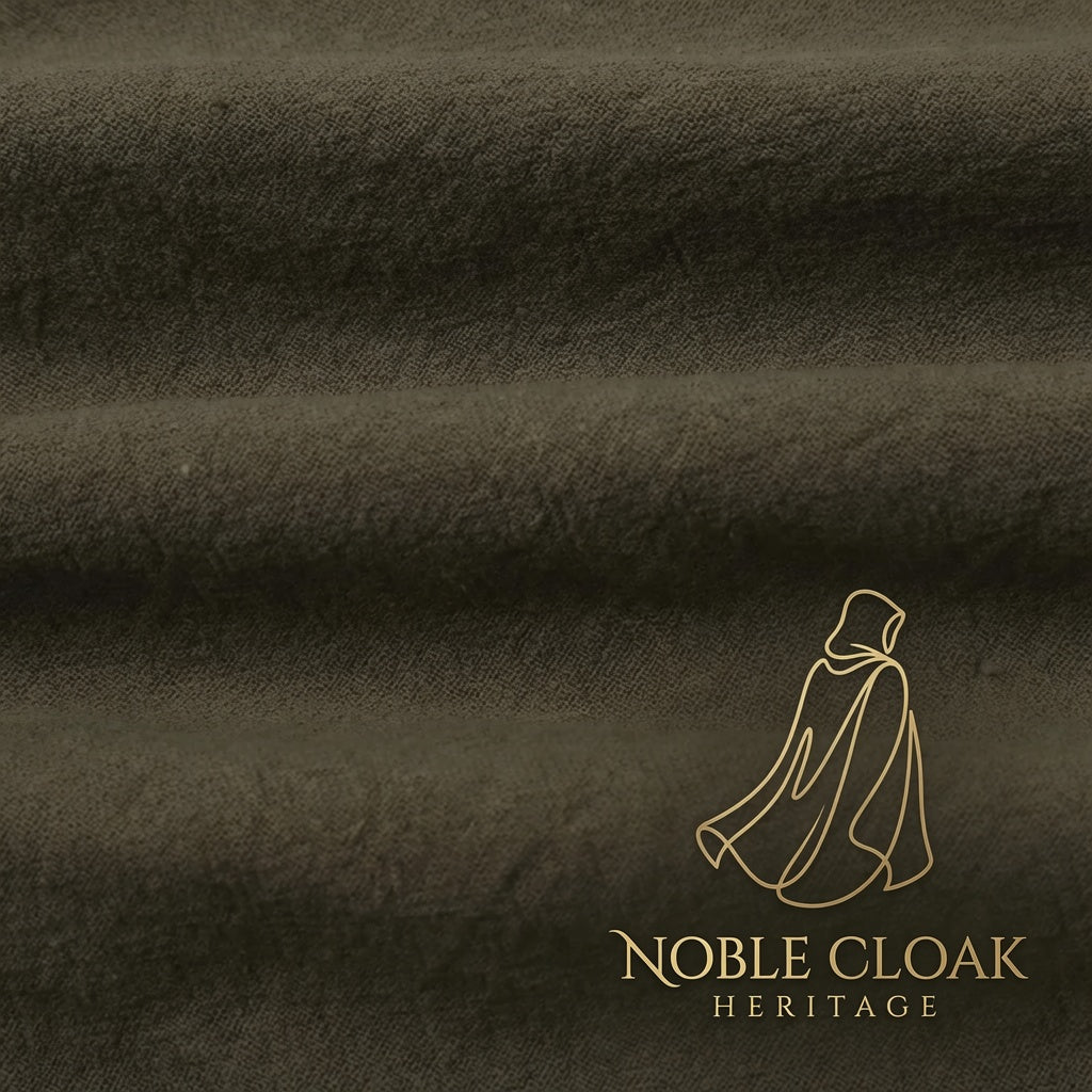 Linen Hooded Medieval Cloak | Lightweight LARP Cape for Renaissance Fairs & Noble Wear